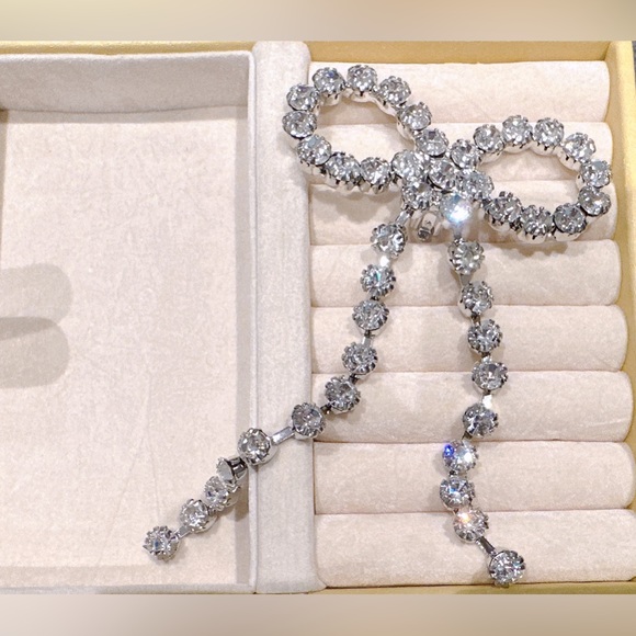 Large size shinning bowknot earrings - Picture 1 of 4